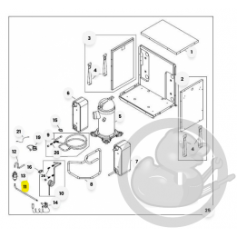 Tuyau detend. / deshydr. 6/8KW + isolation chaudière et PAC Atlantic 982422