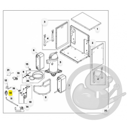 Filtre deshydrateur M 3/8P chaudière et PAC Atlantic 132162