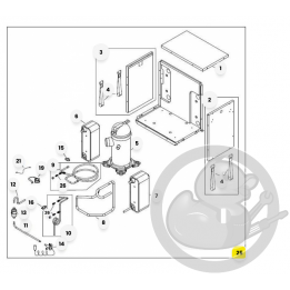 Groupe frigorique 6KW chaudière et PAC Atlantic 935002