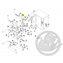 Tuyau retour chauffage chaudière et PAC Atlantic 182823
