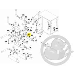 Tuyau pompe échangeur chaudière et PAC Atlantic 182822