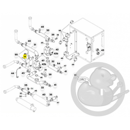 Tuyau retour capteur chaudière et PAC Atlantic 182828