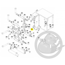 Collier serrage isophonique chaudière et PAC Atlantic 110628