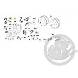 Vanne à sphère 565 mm1 papillon chaudière et PAC Atlantic 188247