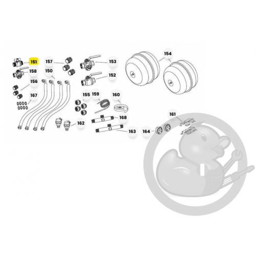 Vanne à sphère 565 mm1 papillon chaudière et PAC Atlantic 188247