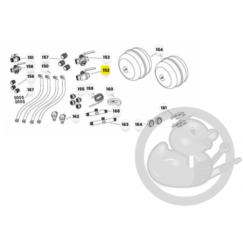 Vanne à sphère FF 1"1/4 rouge chaudière et PAC Atlantic 188192