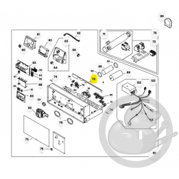 Supplément derrière tableau de bord chaudière et PAC Atlantic 204208
