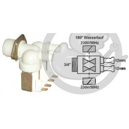 Electrovannes 2 voies lave linge Brandt, 55X0648