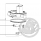 Couvercle blanc accessoire rapeur robot Companion Moulinex MS-0A19350