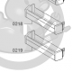 Balconnet à bouteilles réfrigérateur Bosch Siemens 00740219