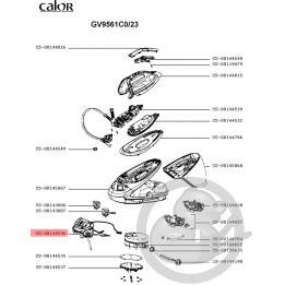 Boitier + carte électronique centrale vapeur Calor CS00144536