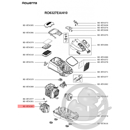 Enrouleur aspirateur Rowenta RS-RT4387