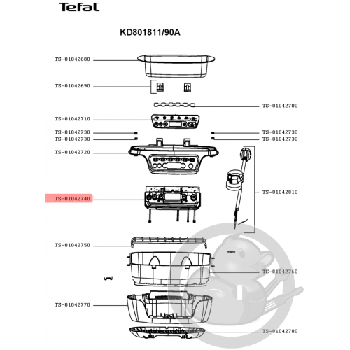 Carte électronique cake factory Tefal TS-01042740