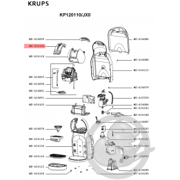 Carte électronique commande cafetière dolce gusto Krups MS-624106