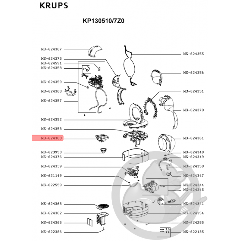 Support dosette pour machine à café dolce gusto lumio & esperta krups -  Robot cuiseur - Achat & prix