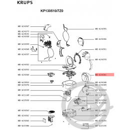 Réservoir cafetière dolce gusto Krups MS-624361