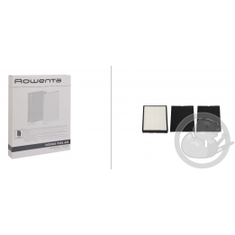 1 filtre hepa + 2 filtres charbon purificateur Rowenta XD6040F0