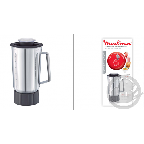 Bol blender inox 1.5L Kitchen machine Moulinex XF636DB1