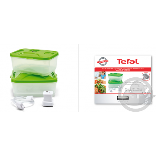 Lot de boites repas sous vide vacupack Tefal XA258010