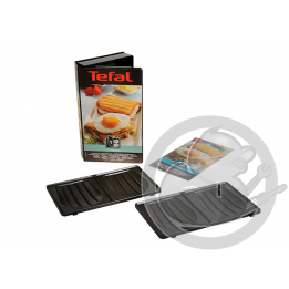 Coffret 2 plaques croque monsieur + 1 livre de recettes Tefal XA800112