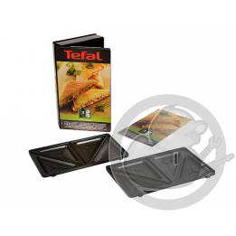 Coffret 2 plaques croque triangle + 1 livre de recettes Tefal XA800212