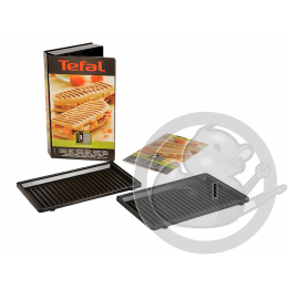 Coffret 2 plaques grill-panini + 1 livre de recettes Tefal XA800312