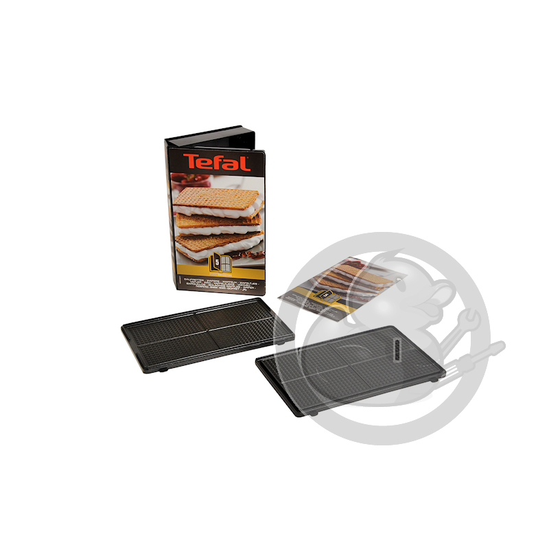 Coffret 2 plaques gaufrettes + 1 livre de recettes Tefal XA800512