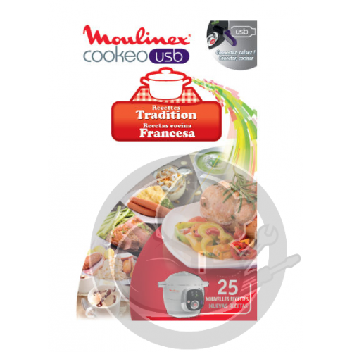 Clé USB recettes Tradition Cookeo Moulinex XA600211