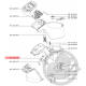 Levier verrou + ressort + support robot Companion Moulinex MS-0A19172