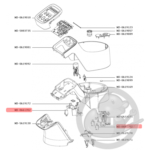 Interrupteur robot Companion Moulinex MS-0661352