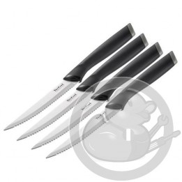 Set de 4 couteaux à steak 12 cm inox Tefal K221S414