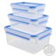 Masterseal Fresh set de 3 boites 0.55, 1L et 2.3L bleues Tefal K3028912