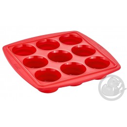 Proflex moule à 9 muffins rétractable framboise Tefal J4094715