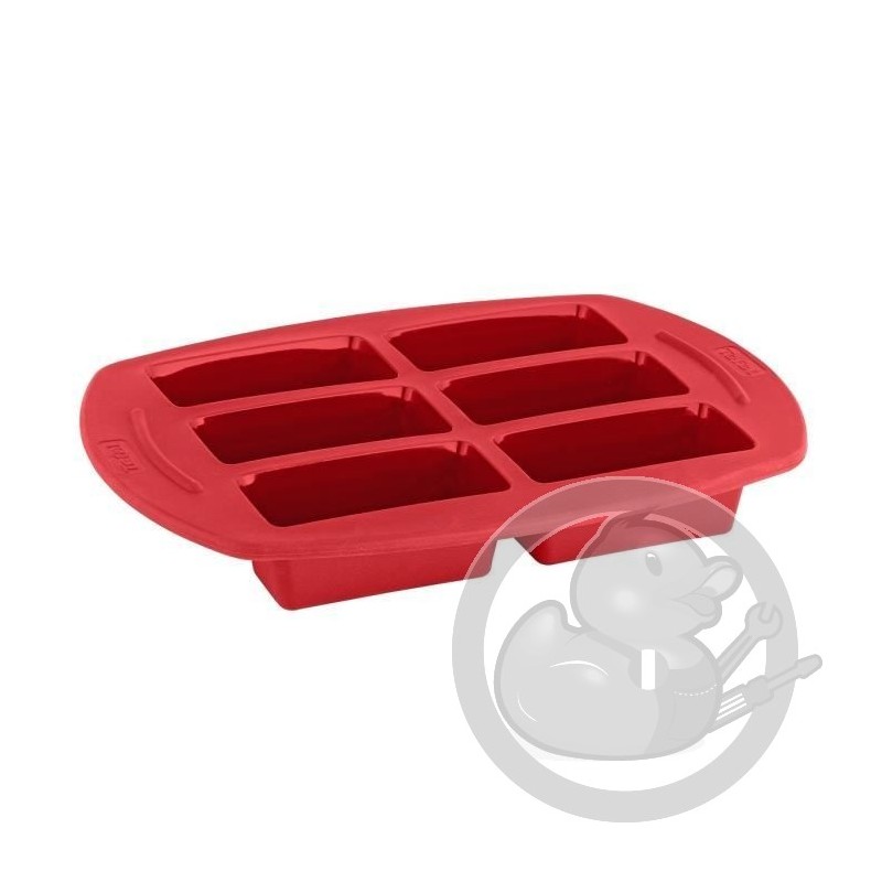 Stock Bureau - TEFAL PROFLEX Moule 14 mini éclairs silicone Framboise