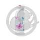 Squeeze bouteille blanc décor papillons 0.6L Tefal K3201512