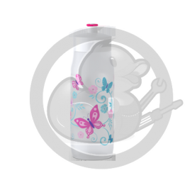 Squeeze bouteille blanc décor papillons 0.6L Tefal K3201512