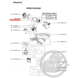 Système de séparation blanc aspirateur Rowenta Seb RS-2230001161