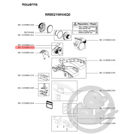 Bloc moteur aspirateur Rowenta Seb RS-2230001172