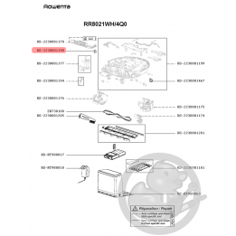 Interrupteur aspirateur Rowenta Seb RS-2230001198