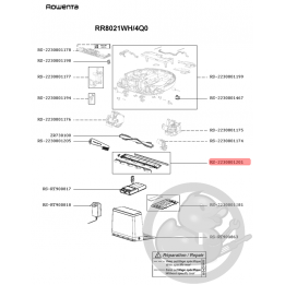 Trappe brosse aspirateur Rowenta Seb RS-2230001201