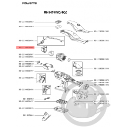 Deflecteur arriere aspirateur Rowenta Seb RS-2230001508