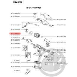 Mousse/isolant/phonique aspirateur Rowenta Seb RS-2230001507