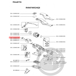 Bouton boost aspirateur Rowenta Seb RS-2230001509