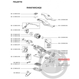 Tube air aspirateur Rowenta Seb RS-2230001499