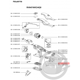 Ressort aspirateur Rowenta Seb RS-2230001071