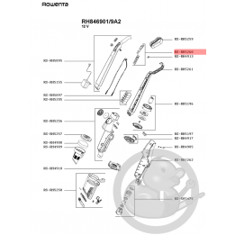 Carte éléctronique 12v aspirateur Rowenta Seb RS-RH5260
