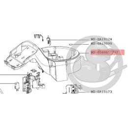 Demi boitier superieur blanc robot Companion Moulinex MS-8080017767