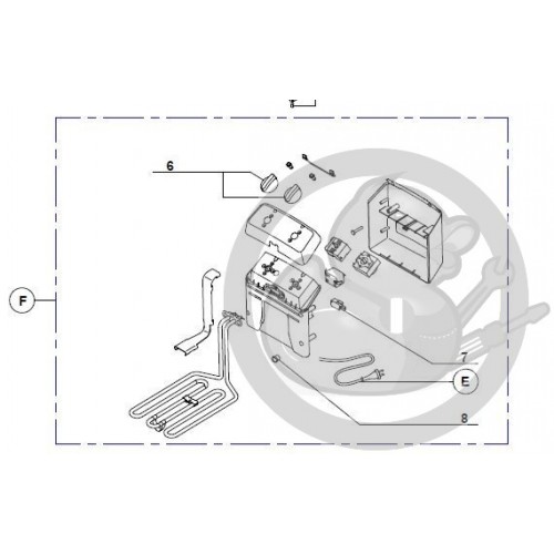 Bloc résistance complet friteuse PRO500F MAGIMIX 503977