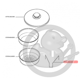 Support panier (D: 22 cm) cocotte perfect WMF Seb 0789446100