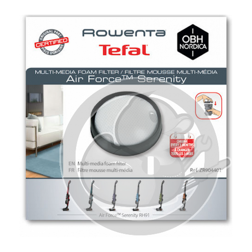 Filtre mousse multi-media Air Force Serenity Rowenta ZR904401